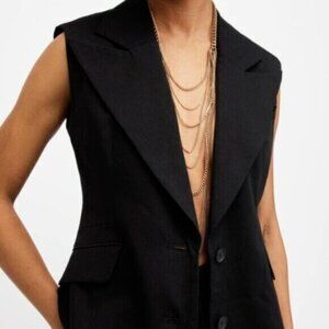 All Saints Trudy Layered Chain Necklace - NEW